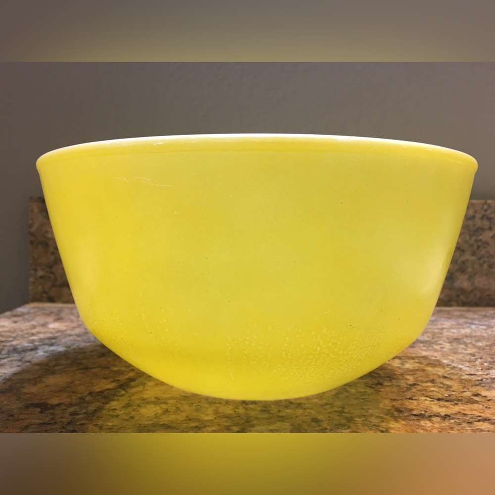 Vintage Fire King Yellow Nesting Mixing Bowl